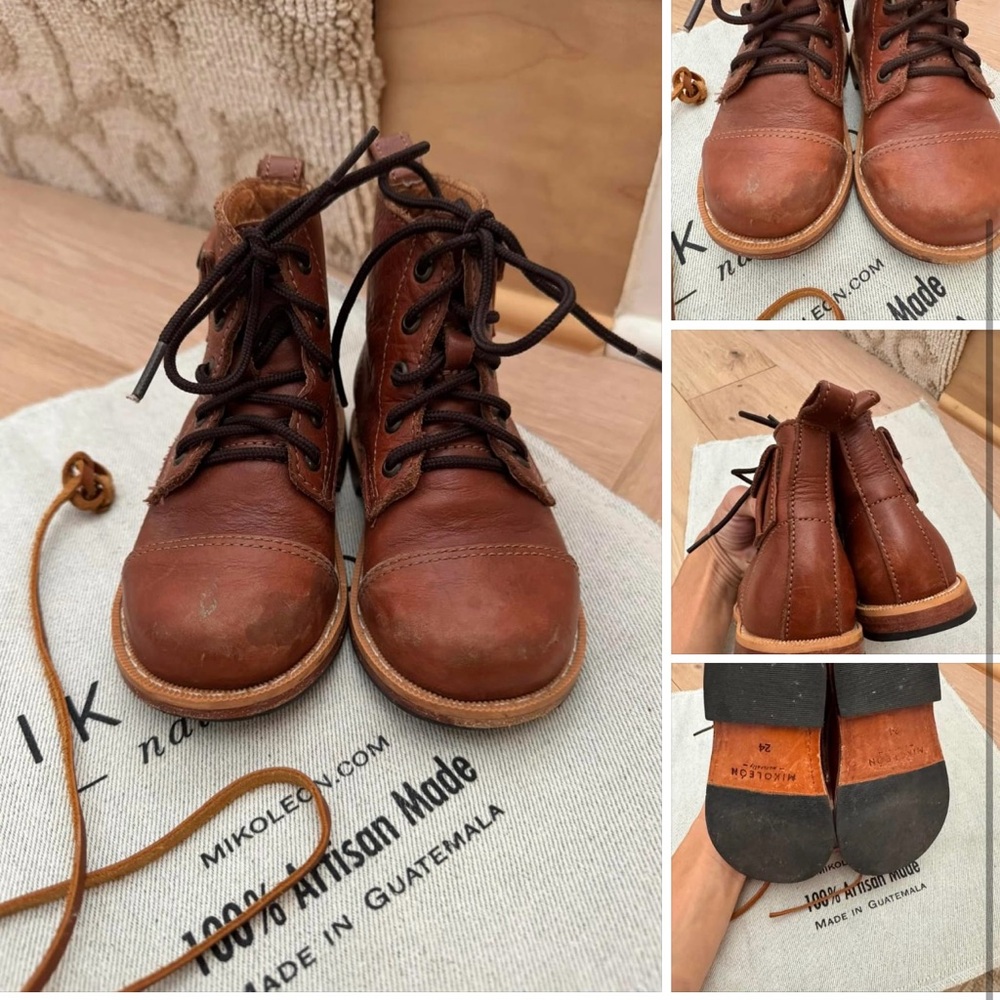 Mikolean Heirloom Brown Leather boots
